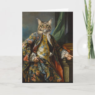 RENAISSANCE MAN CAT TARJETAS DE CUMPLEAÑOS