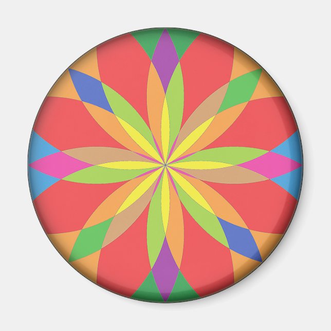 RenascencePub Luminoso y vibrante imán frigorífico (Frente)