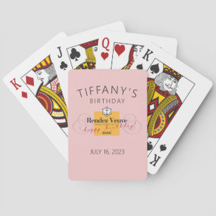 Rendez Veuve Partidario de Cartas Jugadoras