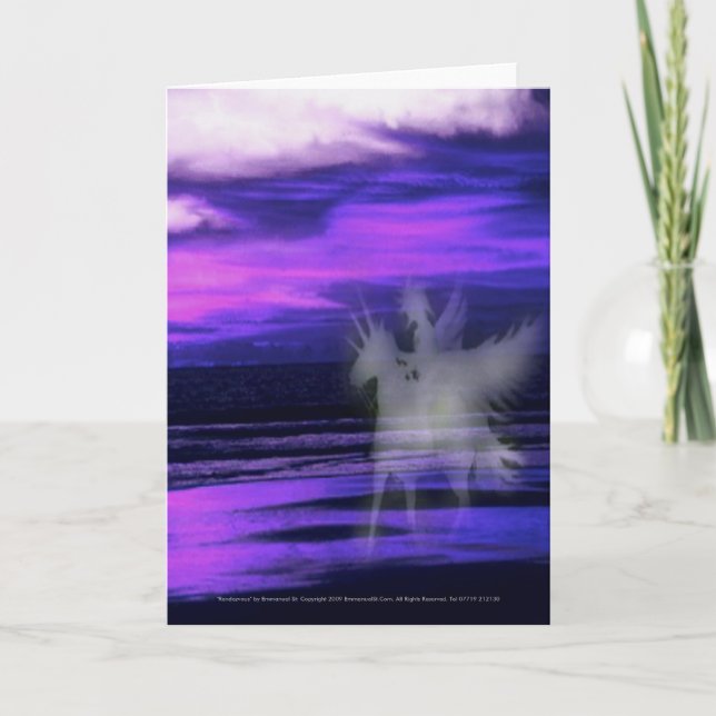 RENDEZVOUS: Tarjeta de simpatía: (Verso al revés). (Anverso)