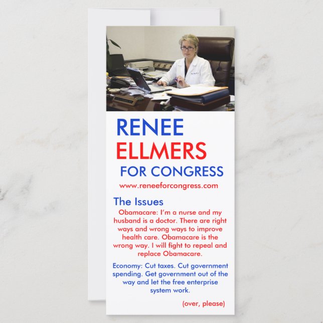 Renee Ellmers Para El Congreso (Anverso)