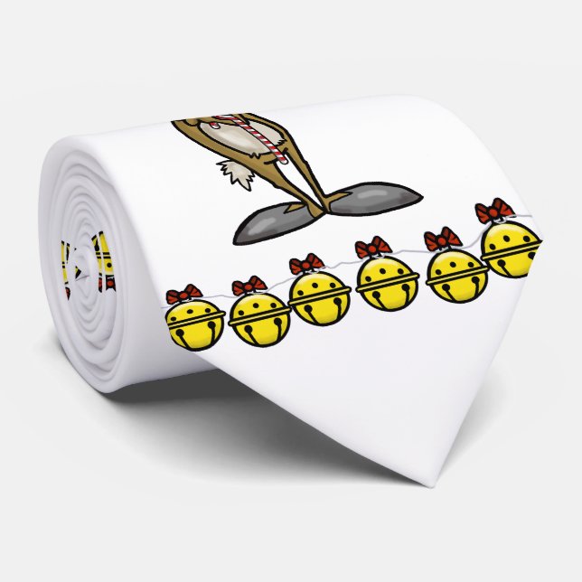 Reno con corbata de cuello de Dreidel Chrismukkah (Enrollado)