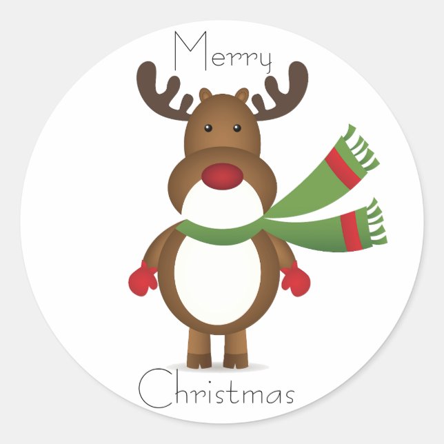 Reno con un Pegatina de la bufanda verde (Anverso)