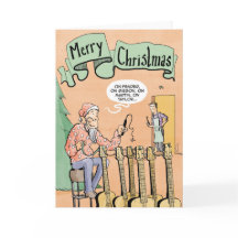 Reno de la guitarra de la tarjeta de Navidad