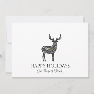 Reno de Navidad Minimalista Moderno