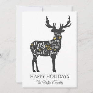 Reno de Navidad Minimalista Moderno