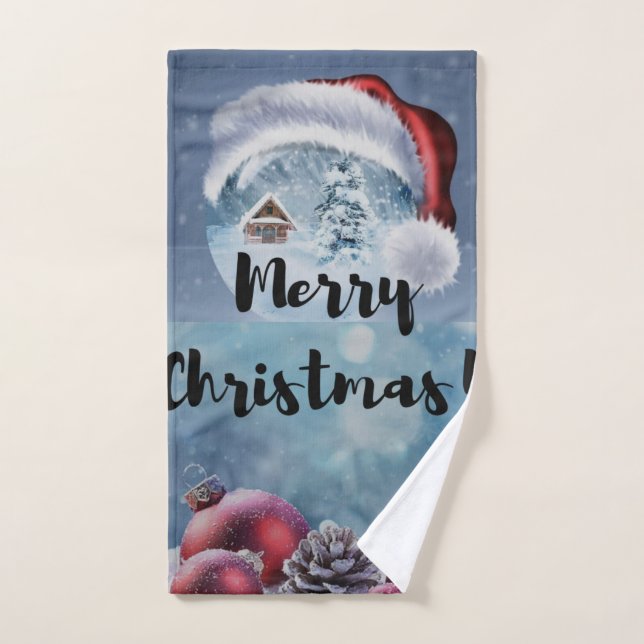 Reno de Navidad moderno divertido y lindo      (Toalla de mano)