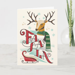 Reno de Navidad Retro FaLaLa