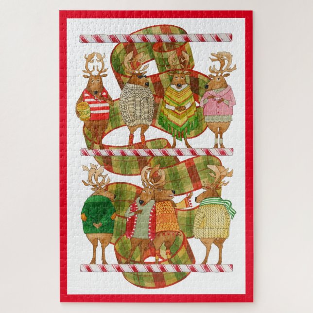 Reno de NAVIDAD Rompecabezas 20x30 (Vertical)