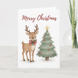 Reno de Navidad y árbol de Navidad