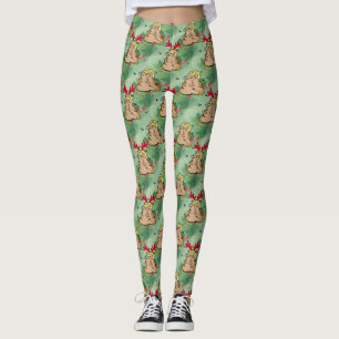 reno de poop donald trump leggings