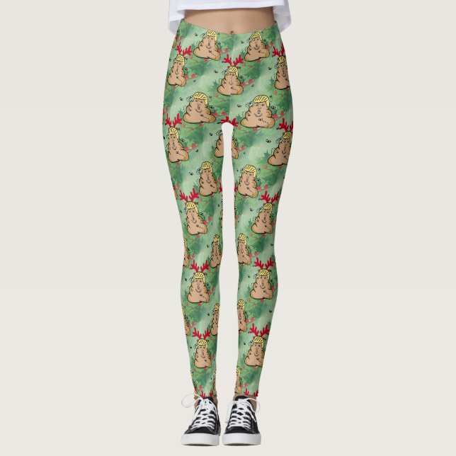 reno de poop donald trump leggings (Anverso)