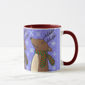 Reno del navidad - taza del día de fiesta