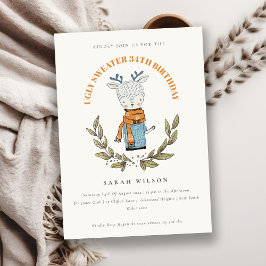 Reno dulce feo a cualquier edad Invitación de cump