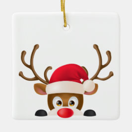 Reno elegante con el ornamento del gorra el | de