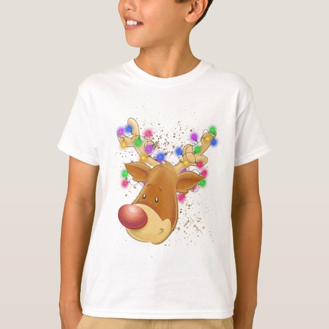 Reno en camiseta iluminada (Anverso)