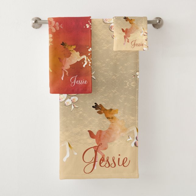 Reno en oro Rosa y toalla de Topaz (In situ)