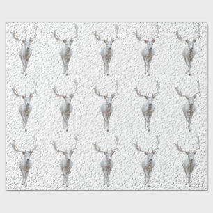 Reno en papel de envolver tormenta de nieve