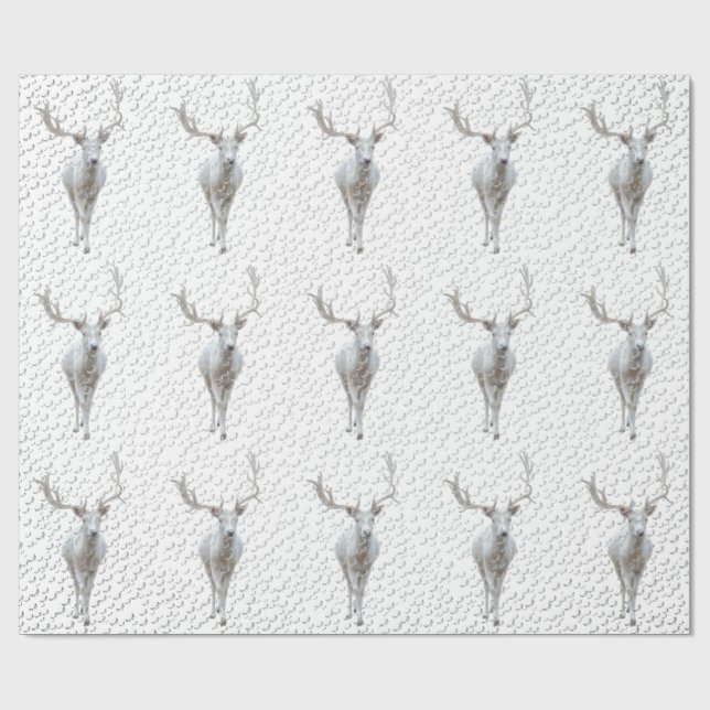 Reno en papel de envolver tormenta de nieve (Superficie plana)