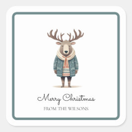 Reno escandés con Pegatina de abrigo