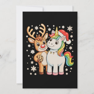 Reno Unicornio Navidad Xmas Temporada de Vacacione