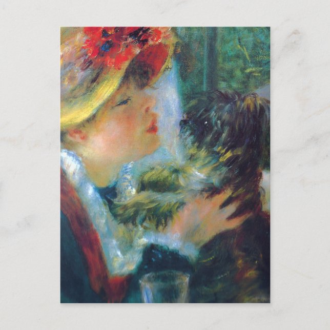 Renoir Chica con postal de perro (Anverso)