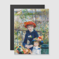 Renoir - Dos hermanas en la tarjeta magnética de l