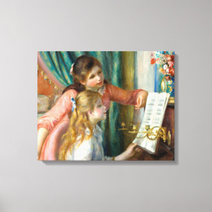 Renoir Dos Niñas en el Piano Imprimir Música Arte 