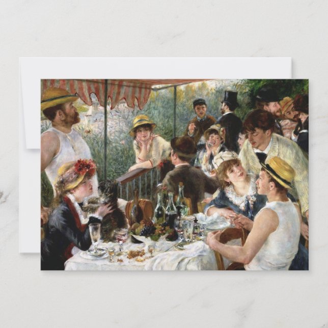 Renoir: El almuerzo del Fiesta de paseos en bote (Anverso)