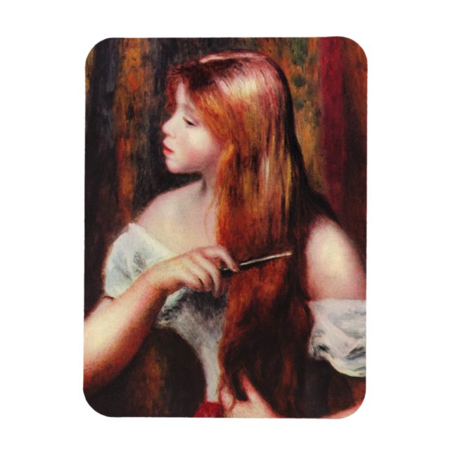 Renoir, joven Chica, comprimiendo su imán capilar (Vertical)