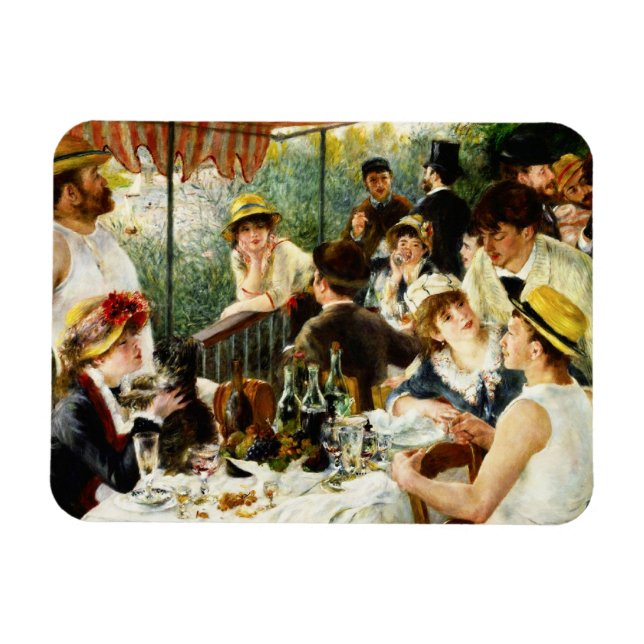 Renoir Luncheon del imán del Fiesta del barco (Horizontal)