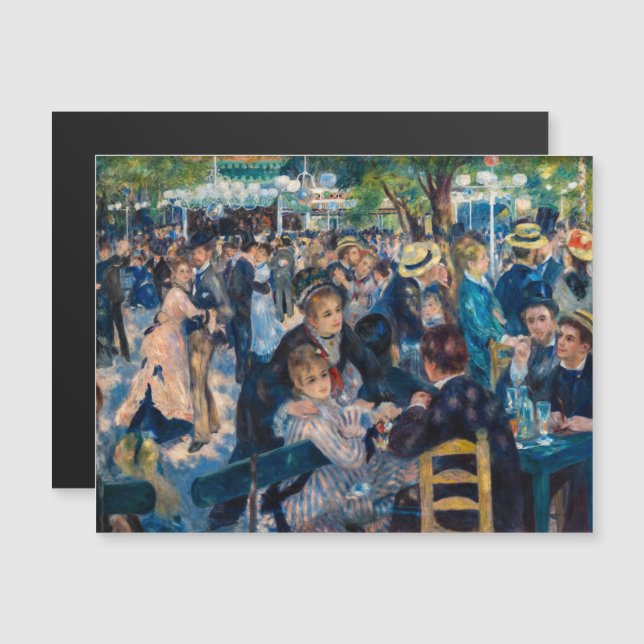 Renoir - Tarjeta magnética del Moulin de la Galett (Anverso/Reverso)