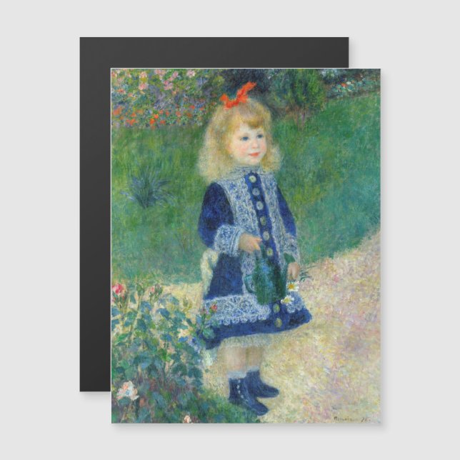 Renoir - Un Chica con una tarjeta magnética de lat (Anverso/Reverso)