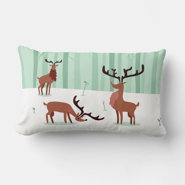 Renos cortos lanzan almohadas (Anverso)