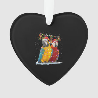 Renos de loro Navidad Ornamentos navideños ligeros