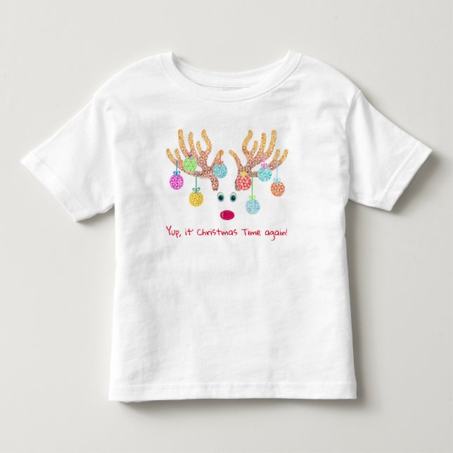 Renos y ornamentos Camiseta pequeña (Anverso)