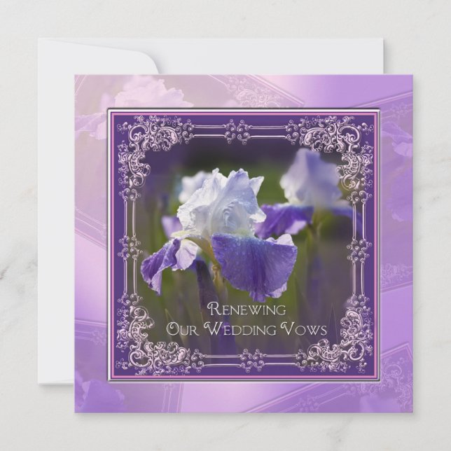 Renovación boda - Invitaciones - Iris (Anverso)