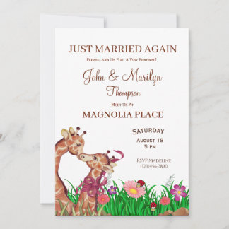 Renovación de Boda Cute Vales Invitaciones