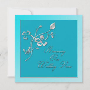 Renovación de invitación de votos de Boda