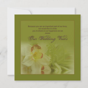 Renovación de votos Bodas - Invitaciones - orquíde