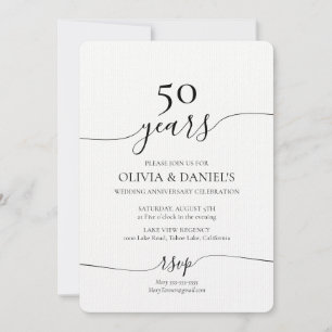 Renovación de votos invitación a aniversario Boda