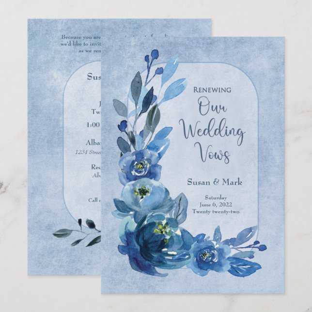 Renovado Wed promete invitaciones a Rosas en tonos (Anverso / Reverso)