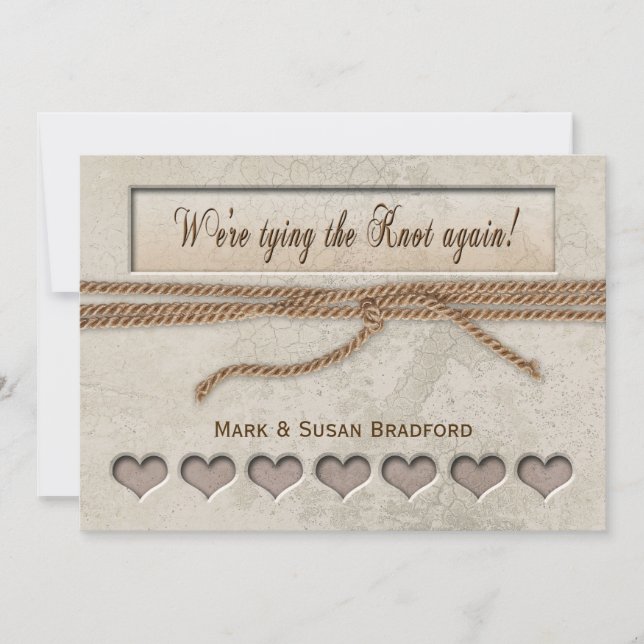 Renovar la invitación a los votos - Amarrar el nud (Anverso)