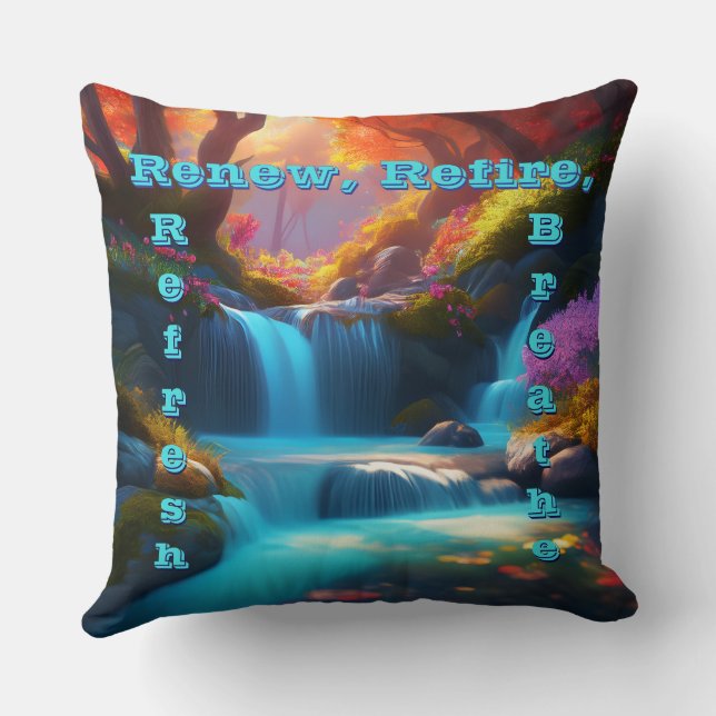 Renovar Reavivar Refrescar Respirar Almohada Decor (Reverso )