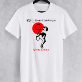 Reo Speedwagon Nueve vidas Camiseta Unisex