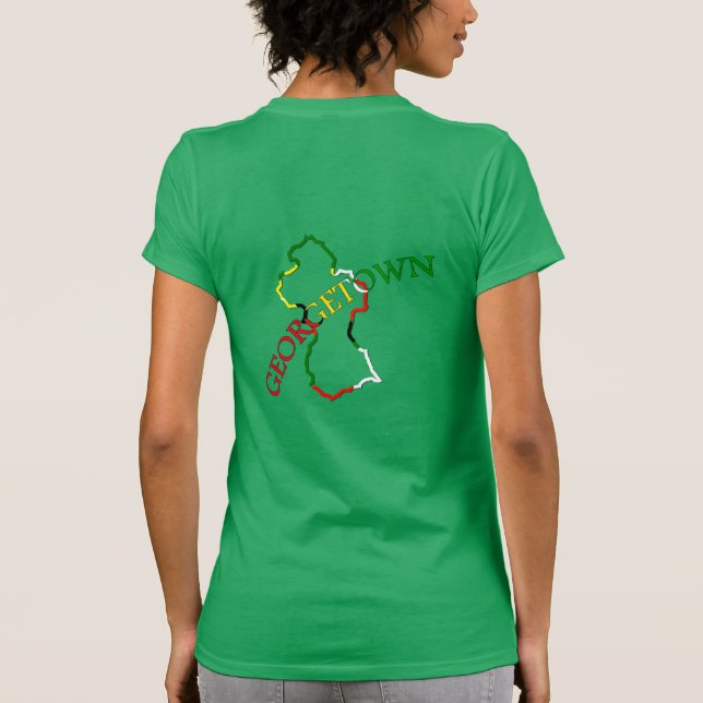 Rep De La Camiseta GUYANA MASHRAMANI L111-2023 (Reverso)