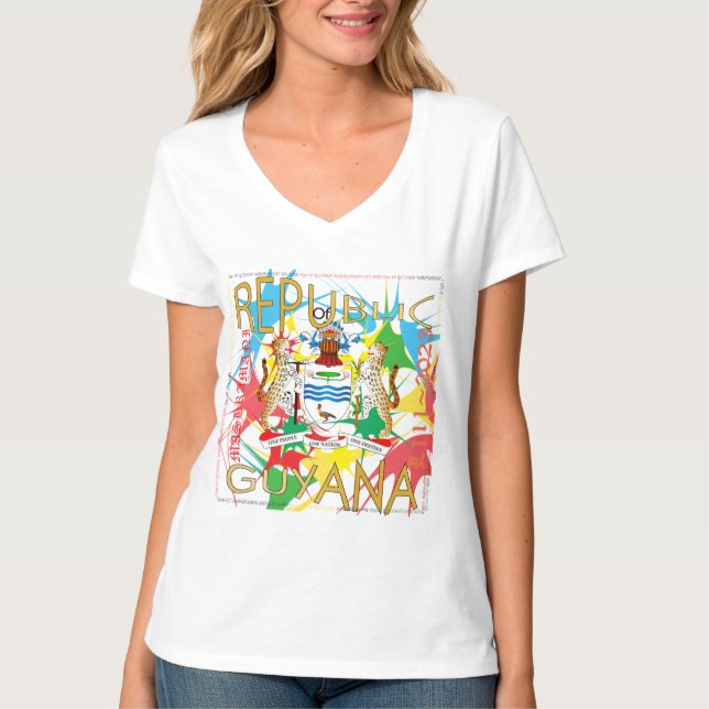 Rep De La Camiseta GUYANA MASHRAMANI L111-2023 (Anverso)