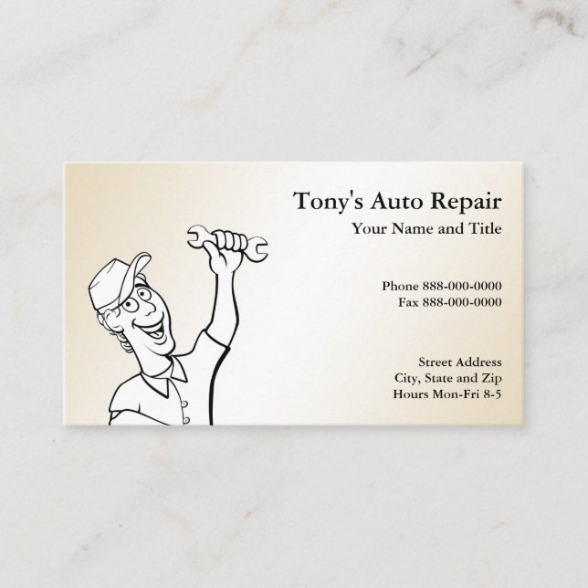 Reparación automática de tarjetas de visita (Anverso)