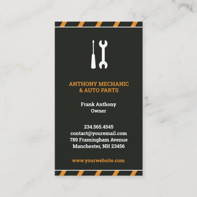 Reparación automática de tarjetas de visita (Anverso)