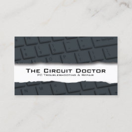 Reparación de computadoras Tarjeta de visita Tecla